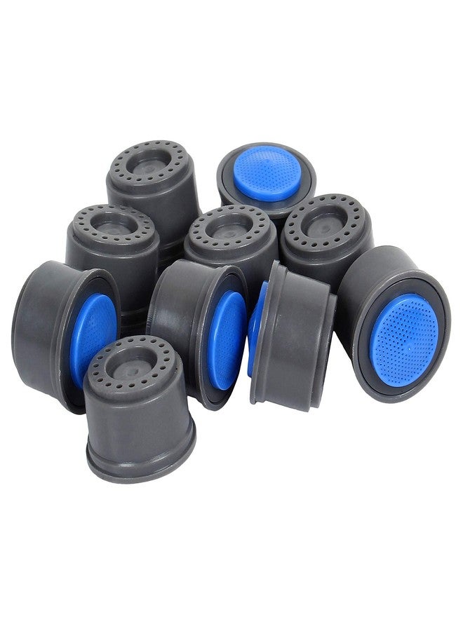 SBD 10 Pcs Plastic 3 LPM Water Saving Nozzles Replacement | Water Saving Aerator | Water saving Nozzle for kitchen taps - Color: Grey & Blue - Image 1